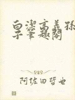 白洁高义孙倩东子笔趣阁封面