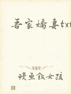 吾家娇妻txt