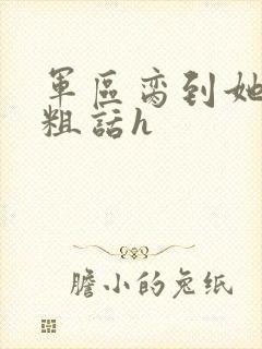 军区脔到她哭h粗话h