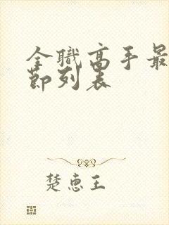 全职高手最新章节列表