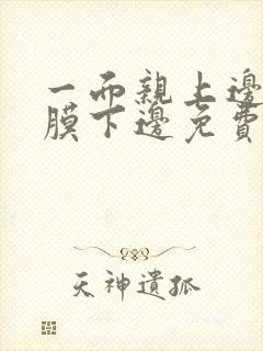 一面亲上边一面膜下边免费阅读封面