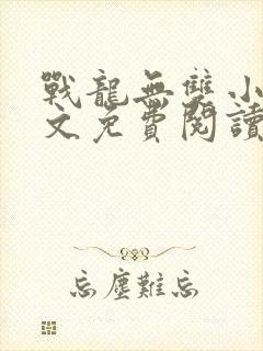 战龙无双小说全文免费阅读