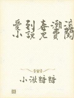 爱到春潮滚滚来小说免费阅读