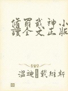 修罗武神小说阅读全文正版