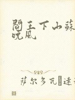 阎王下山苏文陆晚风封面