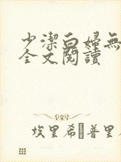 少洁白妇无删减全文阅读