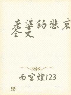 老婆的悲哀小说全文