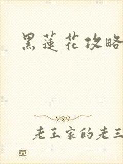 黑莲花攻略手册