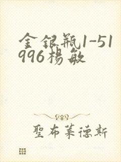 金银瓶1-51996杨敏封面