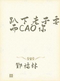 趴下老子要从后面CAO你