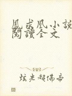 凤求凰小说免费阅读全文