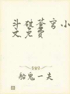 斗破苍穹小说全文免费