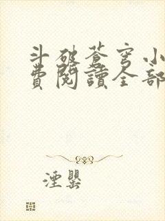 斗破苍穹小说免费阅读全部无广告封面