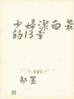 少妇洁白最刺激的13章封面