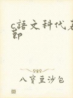 c语文科代表一节
