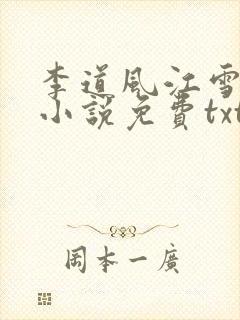 李道风江雪瑶的小说免费txt