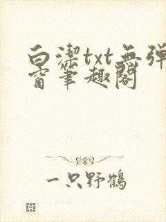 白洁txt无弹窗笔趣阁