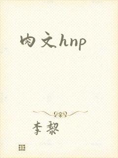 肉文hnp封面