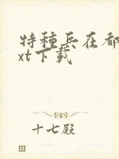 特种兵在都市txt下载封面