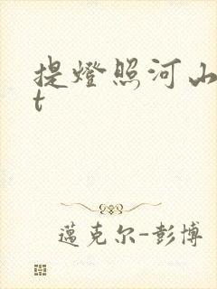 提灯照河山txt封面