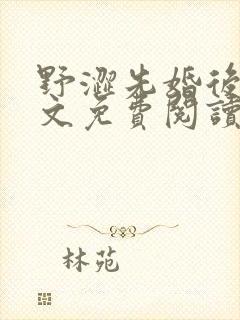 野涩先婚后爱全文免费阅读笔趣阁