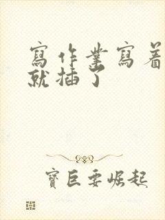 写作业写着写着就插了