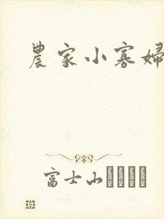 农家小寡妇