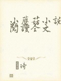 小蘑菇小说免费阅读全文