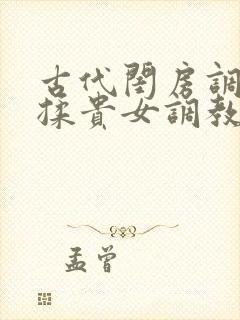 古代闺房调教h揉贵女调教记