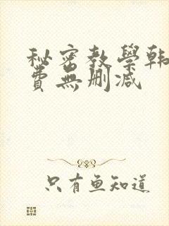 秘密教学韩漫免费无删减