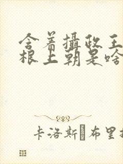 含着摄政王的紫根上朝是啥小说