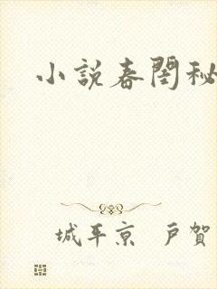小说春闺秘史