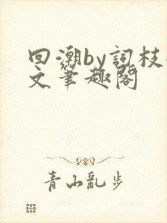 回潮by词枝全文笔趣阁封面