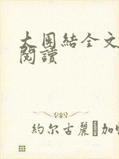 大团结全文免费阅读封面