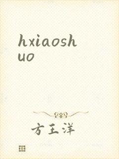 hxiaoshuo封面