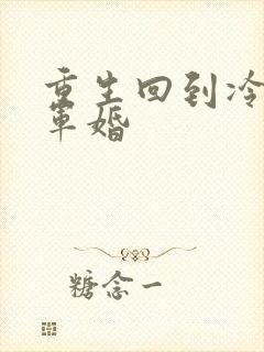 重生回到冷战前军婚