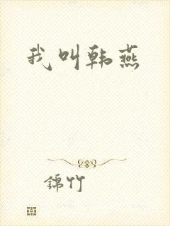 我叫韩燕封面