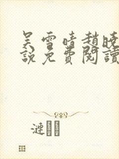 吴雪晴赵晓东小说免费阅读