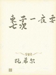 东子一夜要白洁七次封面