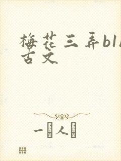 梅花三弄b1h古文封面