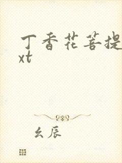 丁香花菩提树txt