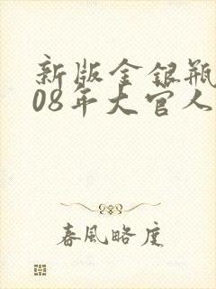 新版金银瓶2008年大官人封面