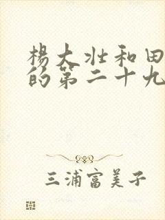 杨大壮和田桂花的第二十九