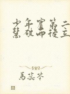 少年宾第二部珏慧破而后立