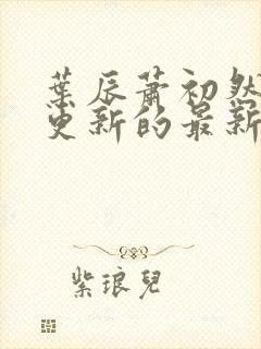 叶辰萧初然今天更新的最新章节