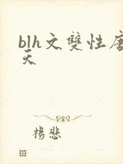 blh文双性唐天