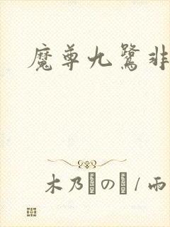 魔尊九鹭非香封面