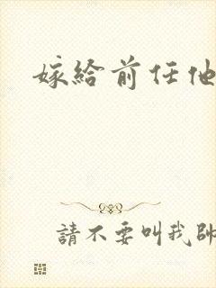 嫁给前任他叔封面