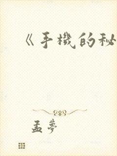 《手机的秘密》封面
