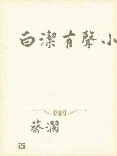 白洁有声小说封面